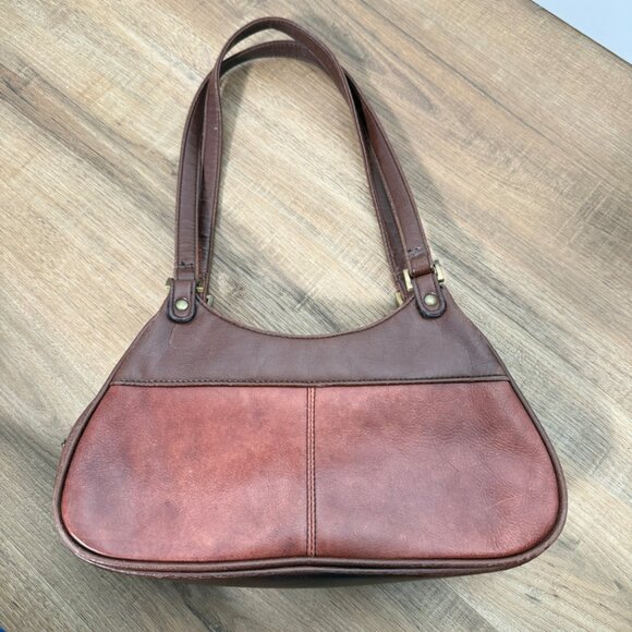 Y2K Spring Leather Shoulder Bag Brown - Picture 4 of 13